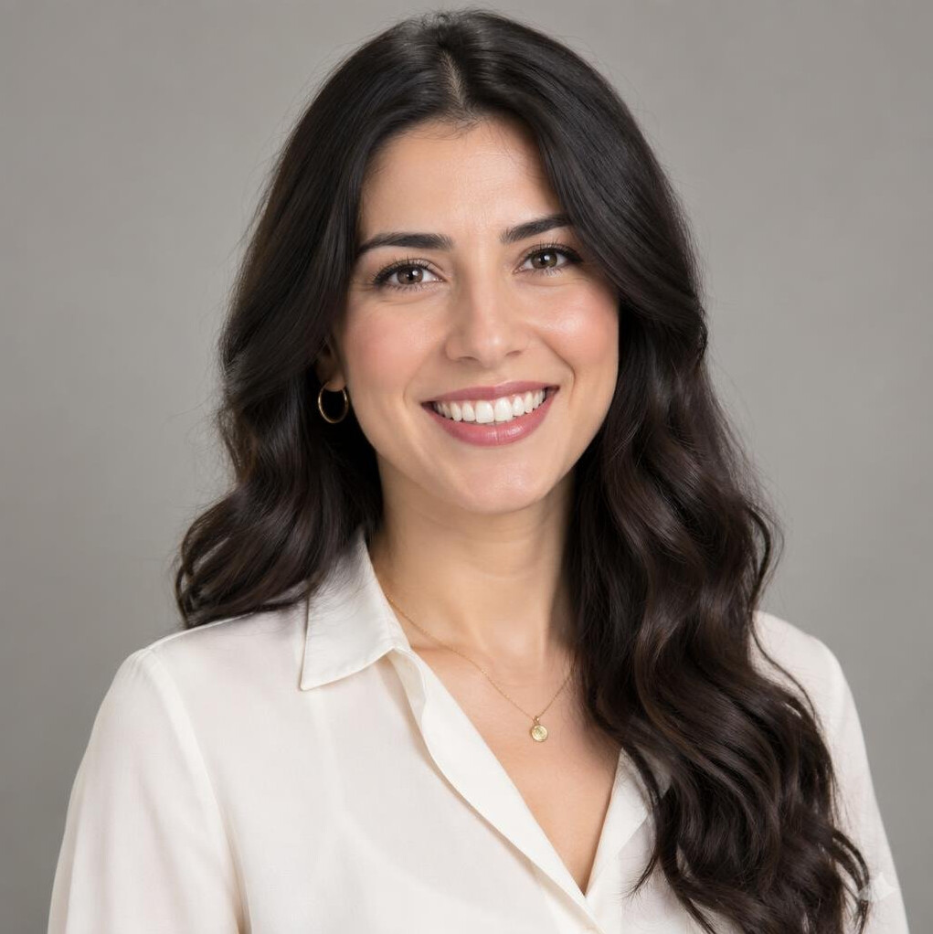 Turkish female client relations specialist portrait